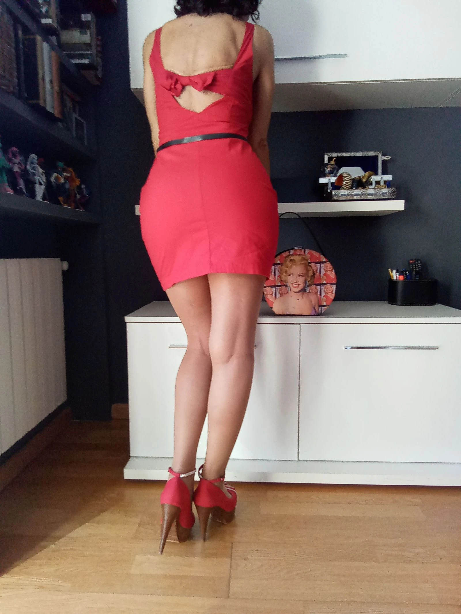 Red summer short dress – photo 10